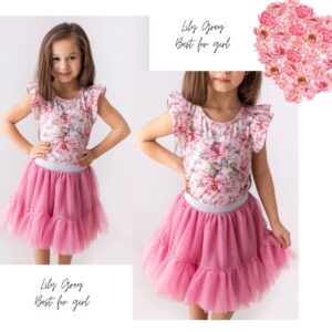 Tylová sukňa ružová Lily Grey