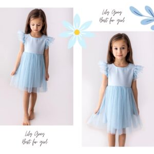 Tylové šaty modré Lily Grey