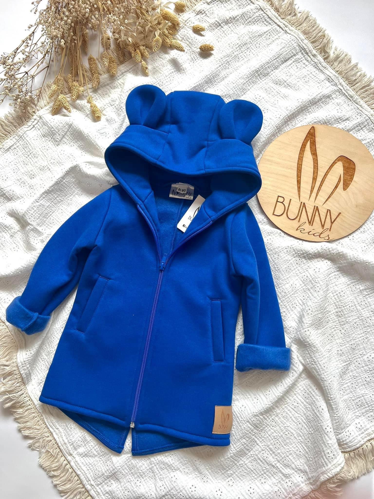 BUNNY KIDS MIKINO-KABÁTOK MACKO –KRÁĽOVSKY MODRÝ