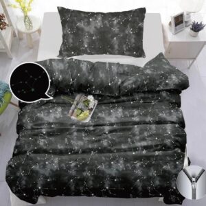 SVIETIACE obliečky GALAXY - ŠEDÉ