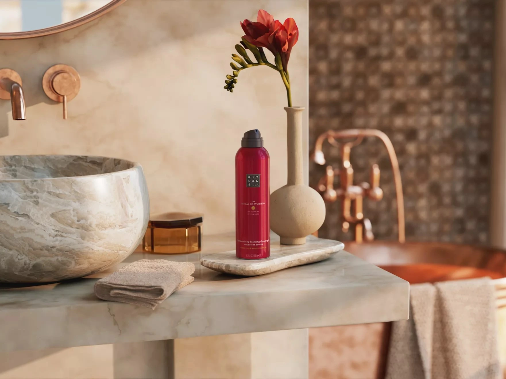 Ayurveda Foaming Shower Gél 200ml – Obrázok 2