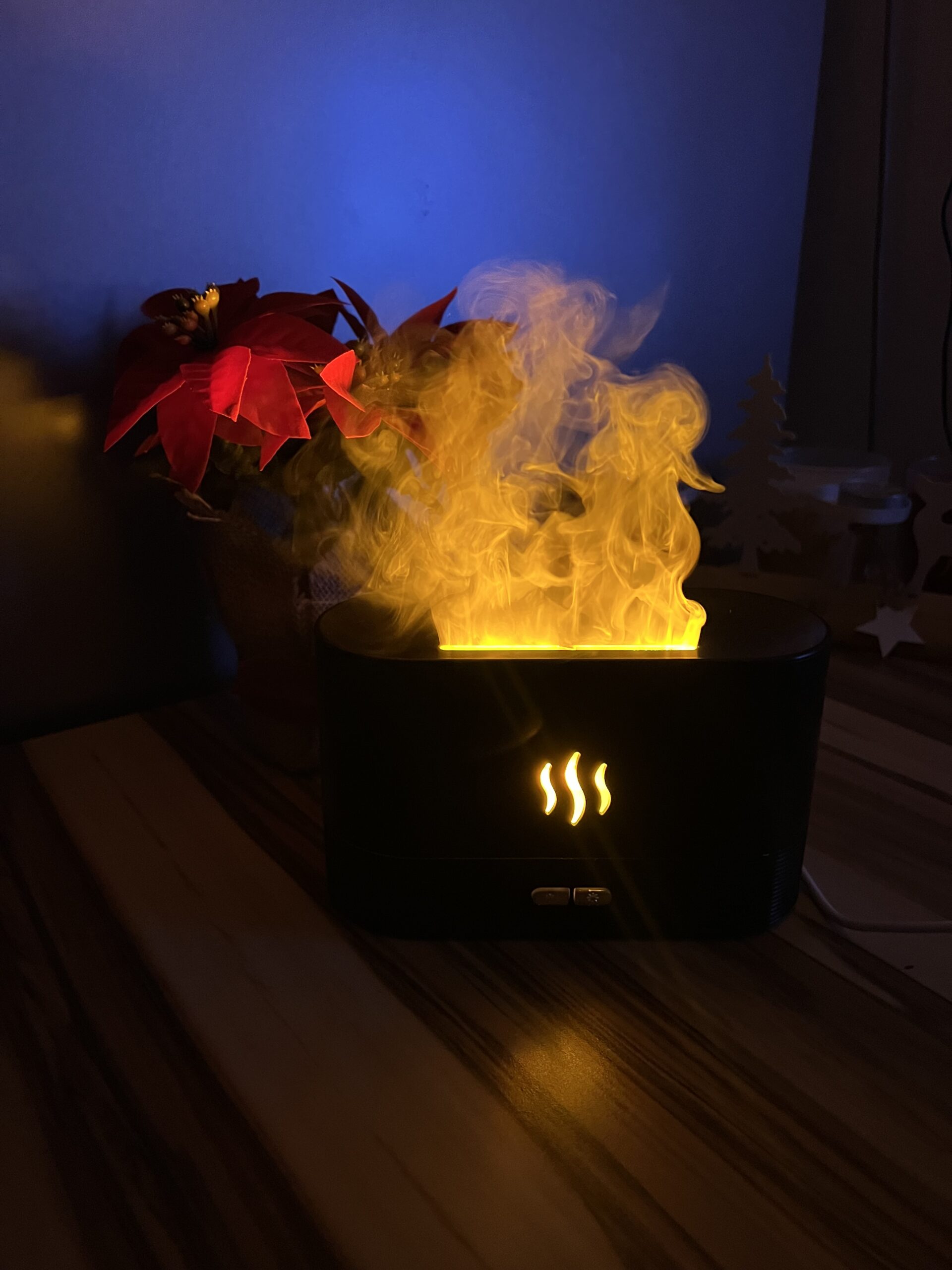 Aróma difuzér s LED projekciou ohňa – Obrázok 3