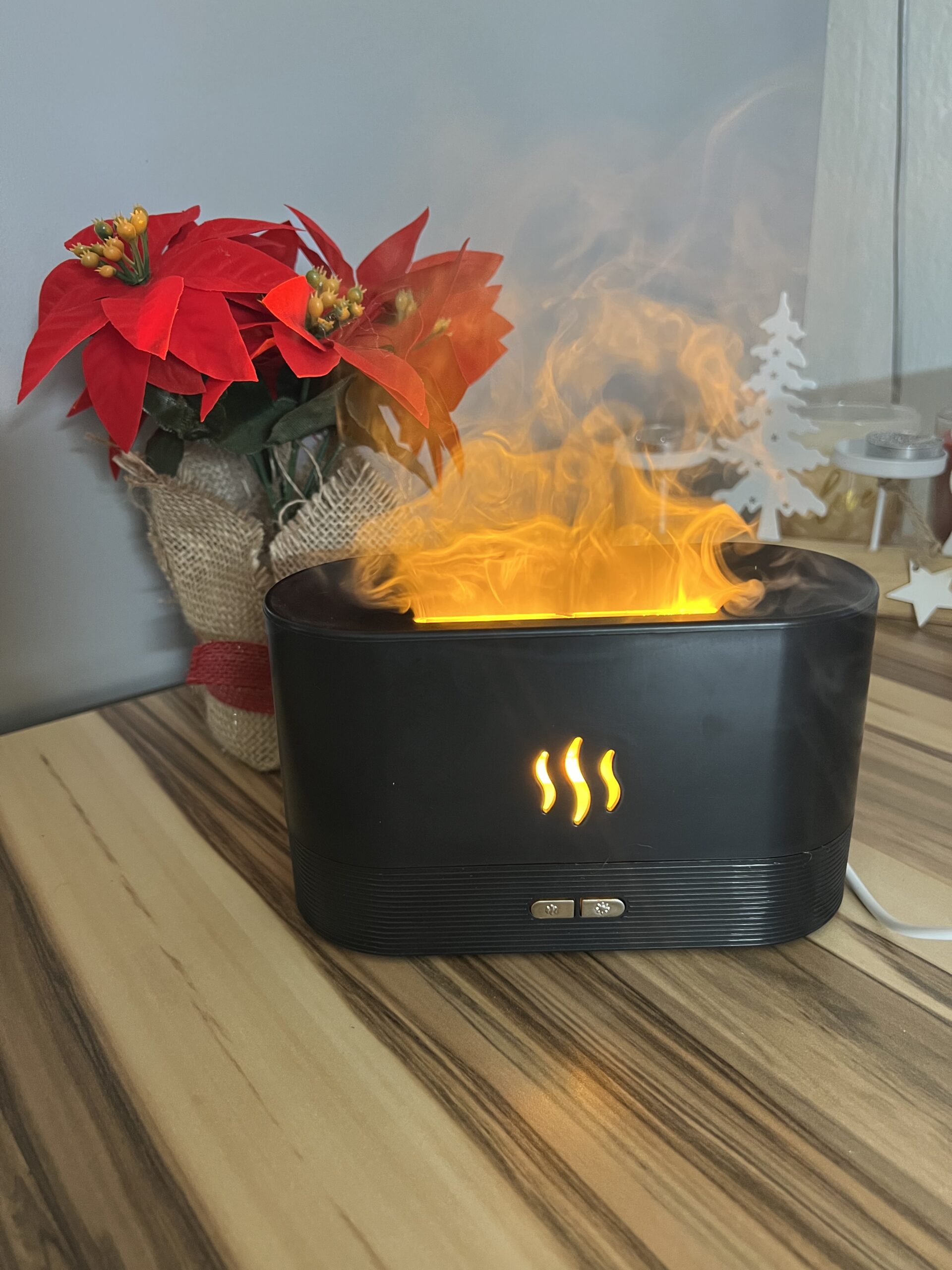 Aróma difuzér s LED projekciou ohňa – Obrázok 2