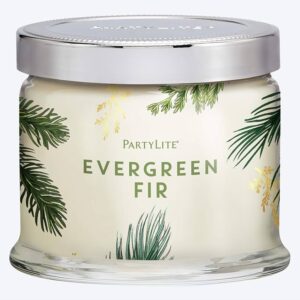 PARTYLITE | Evergreen Fir Sviečka s 3 knôtmi