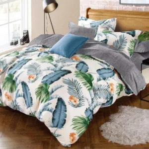 Bavlissimo 7-dielne obliečky listy biela