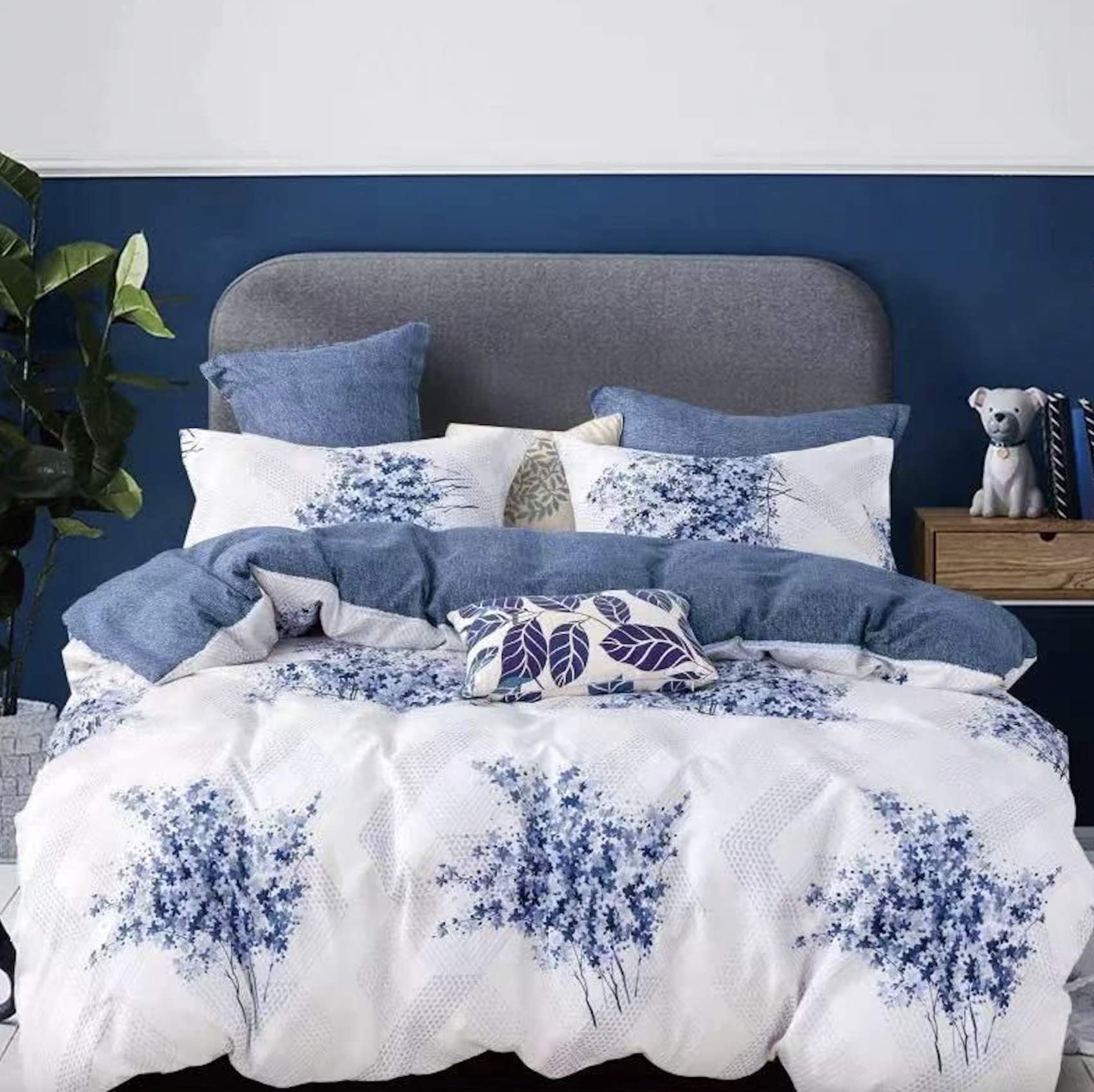 7 dielna sada obliečok na 2 postele + prestieradlo ZADARMO Summer Lilac