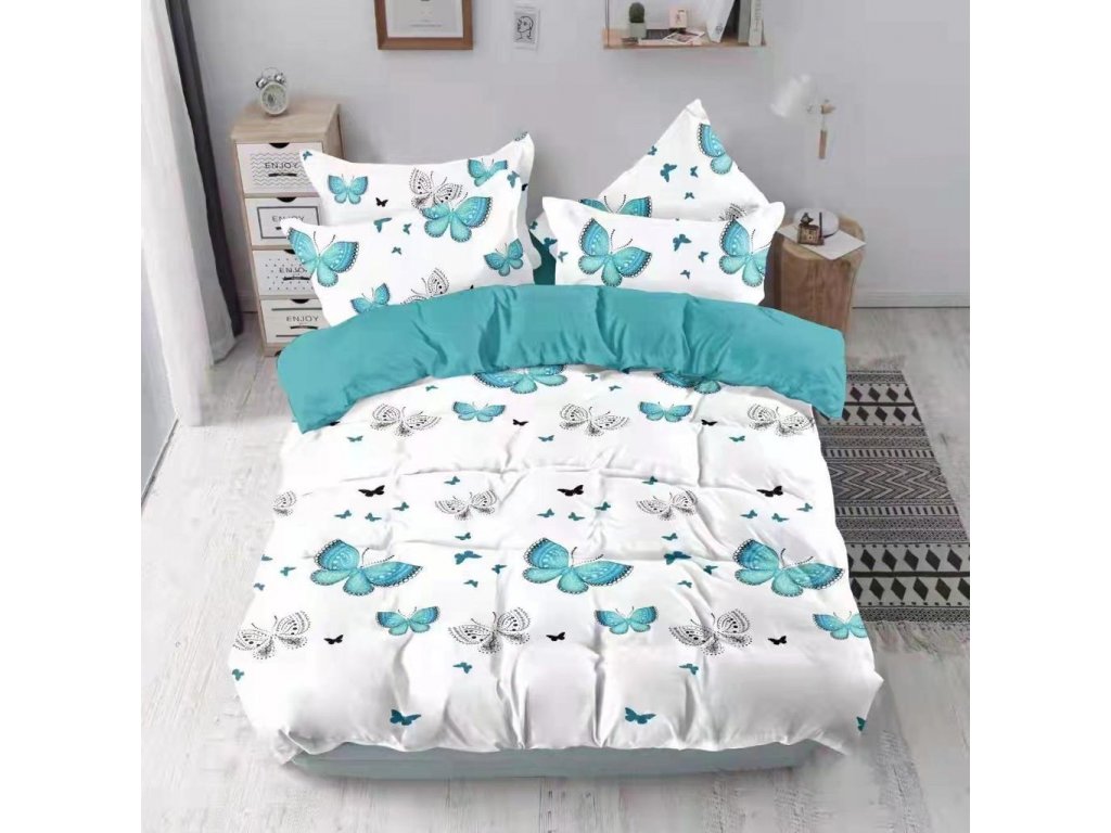 Bavlnené obliečky VLINDER biele