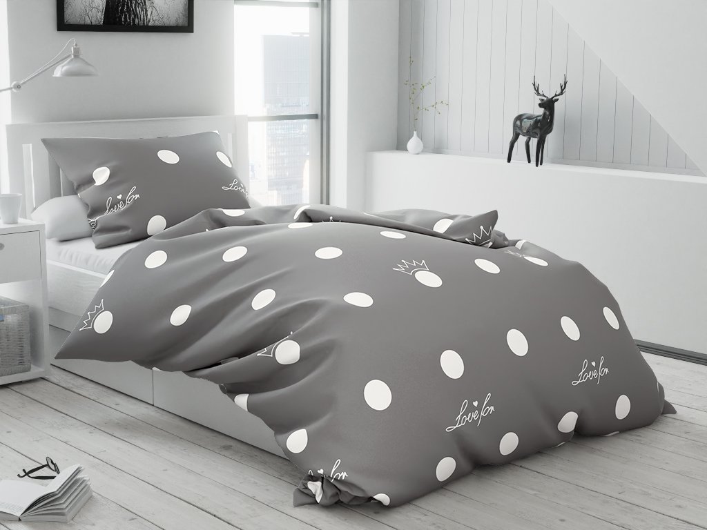 Bavlnené obliečky šedé