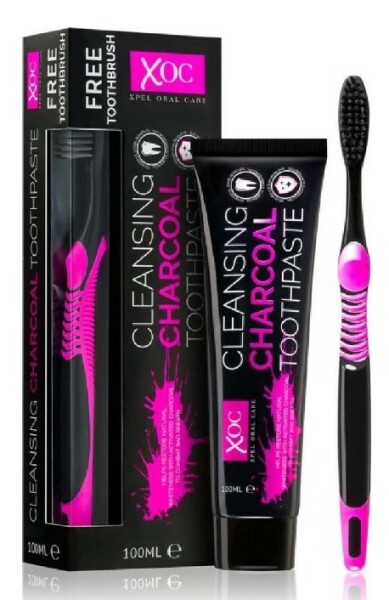 XPEL Cleansing Charcoal zubná pasta 100ml + kefka