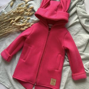 BUNNY KIDS MIKINO-KABÁTOK ZAJAC – MALINOVÝ