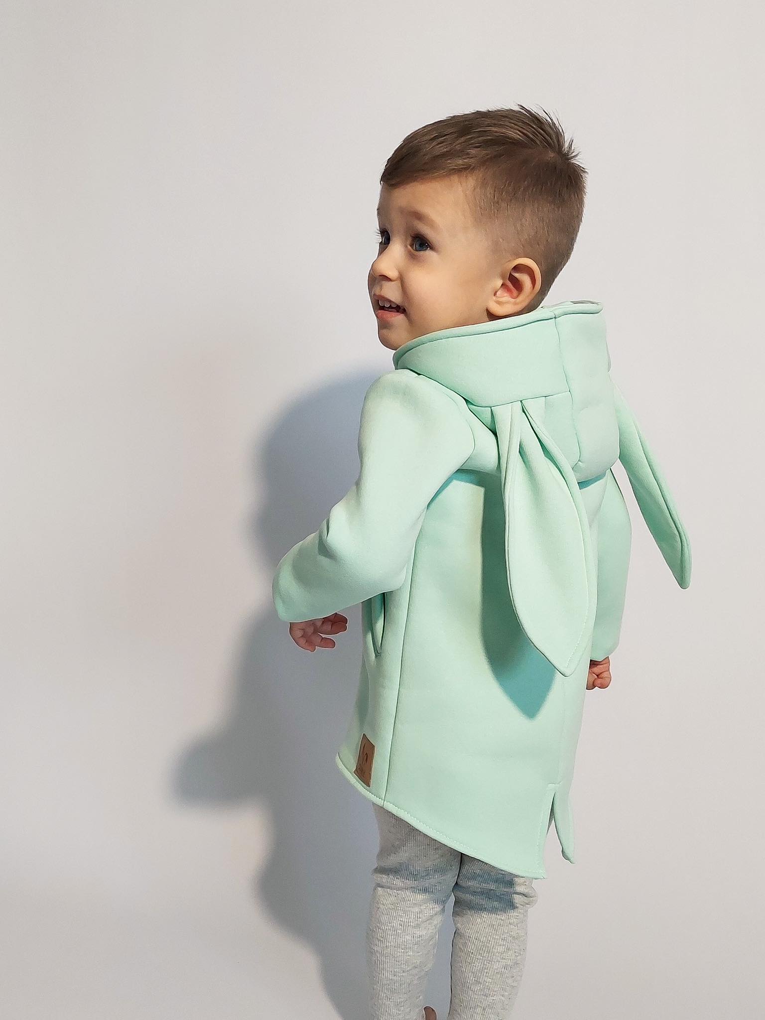 BUNNY KIDS MIKINO-KABÁTOK ZAJAC - MENTOLOVÝ