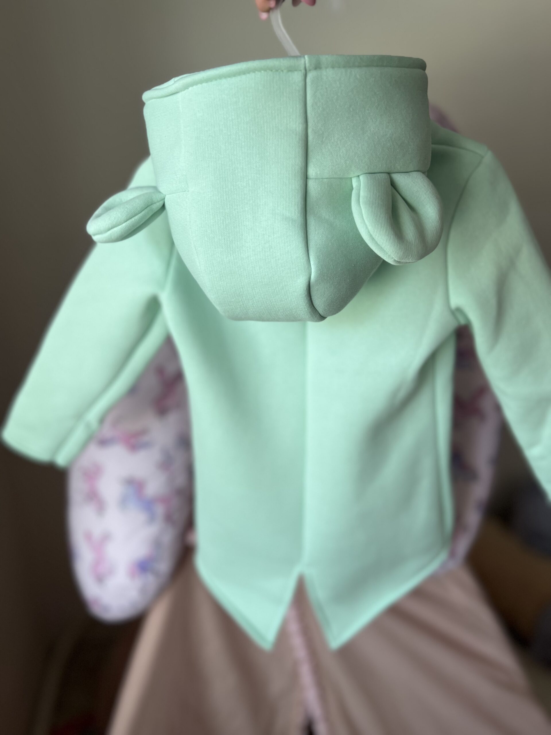 BUNNY KIDS MIKINO-KABÁTOK MEĎVED - MENTOLOVÝ – Obrázok 3