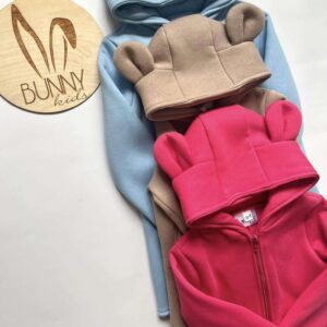 BUNNY KIDS MIKINO-KABÁTOK MACKO - MALINOVÝ