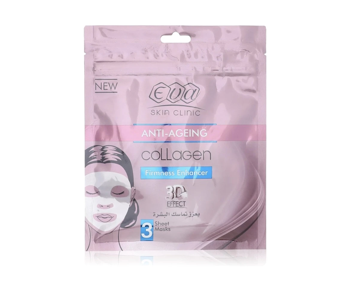 EVA Skin Clinic plátienkové masky s kolagénom