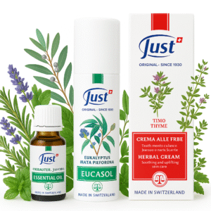 Just | Eucasol 50ml + Tymianový krém 60 ml + Olej z 31 bylín 20 ml