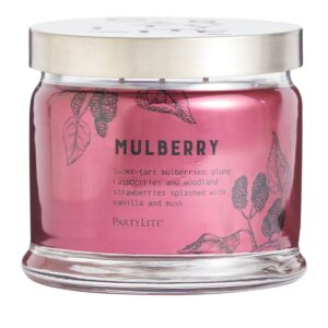 PARTYLITE | Mulberry Sviečka s 3 knôtmi