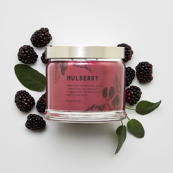 PARTYLITE | Mulberry Sviečka s 3 knôtmi – Obrázok 2