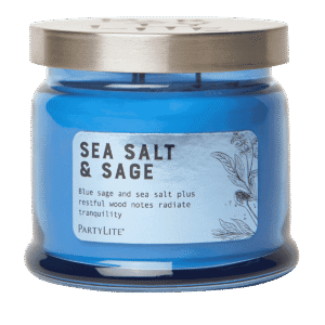 PARTYLITE | Sea Salt & Sage Sviečka s 3 knôtmi