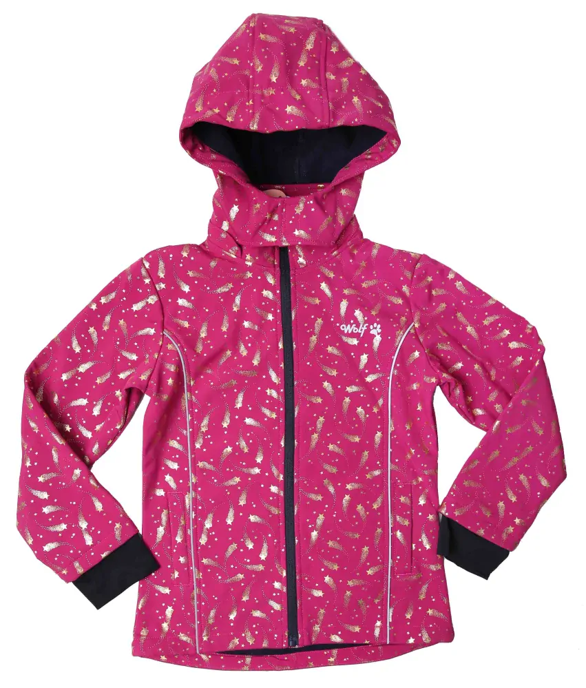 Dievčenská softshellová bunda s fleecom Wolf