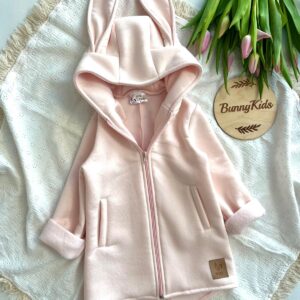 BUNNY KIDS MIKINO-KABÁTOK ZAJAC – JEMNÁ RUŽOVÁ